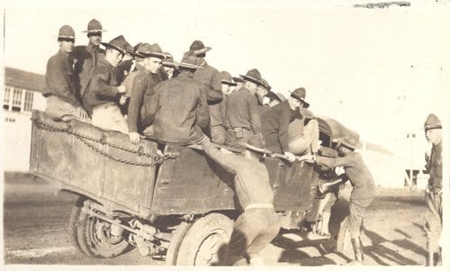 Mortimer captioned this photograph “Off to Lawton.”