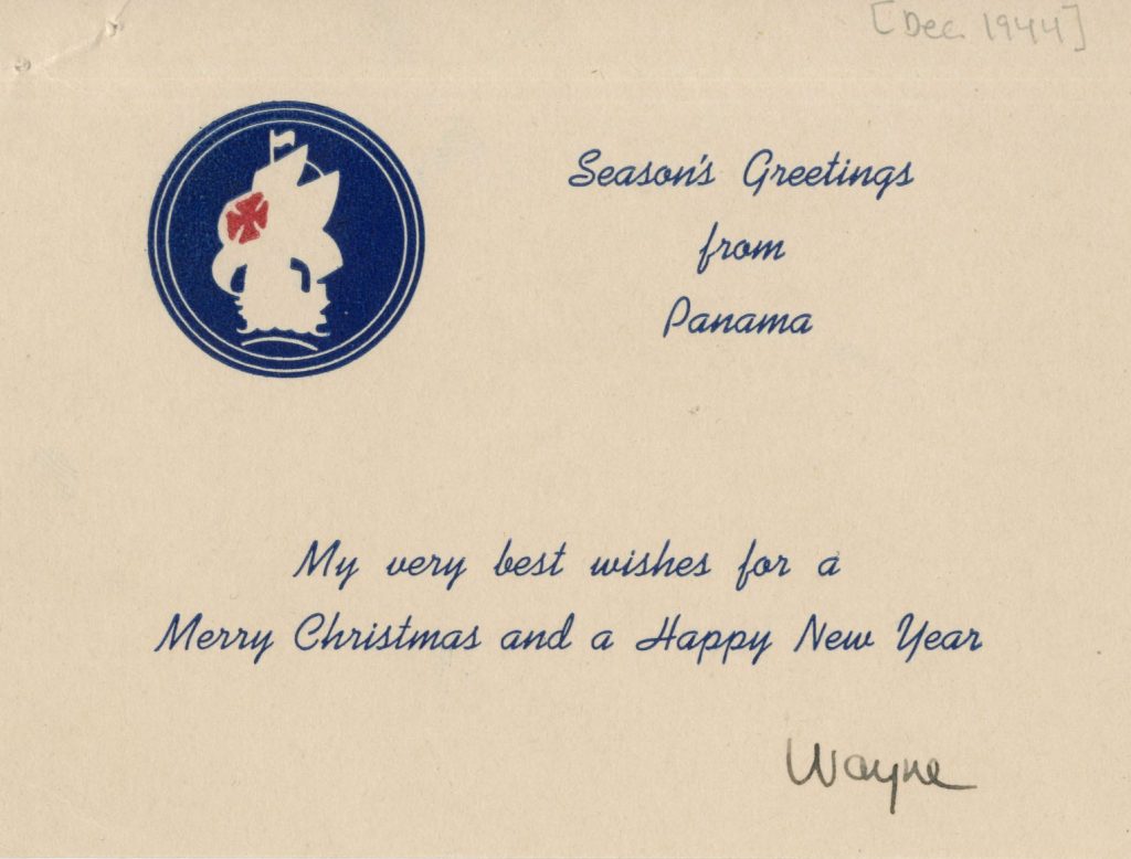 Panama Christmas Card from the Louis Wayne Tyler Collection