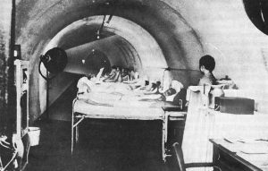 Temporary hospital in Malinta Tunnels on Corregidor Island, 1942. (Source: U.S. Army)
