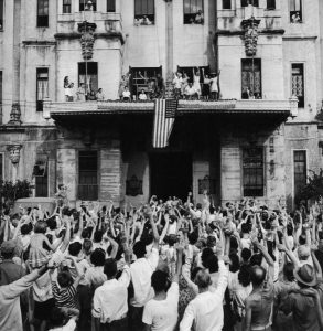 Liberation of Santo Tomas Internment Camp, Feb. 5, 1945. Photo Carl Mydans for LIFE Images. (Source: U.S. Nat'l Archives)