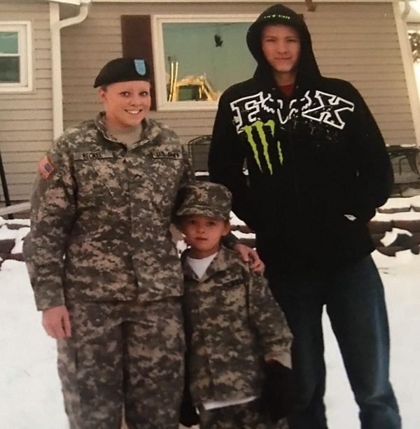 Both of my brothers, after coming home from AIT. WVM.OH2238.