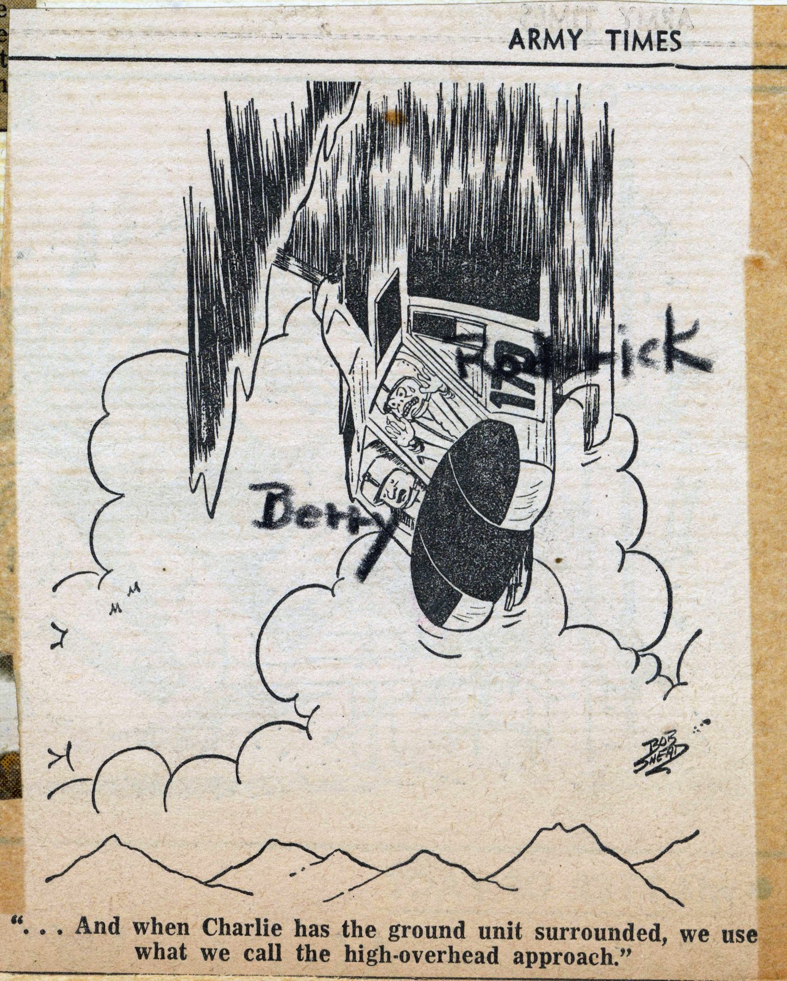 Comic from Berry's scrapbook