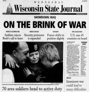 Wisconsin State Journal (2003, March 19).