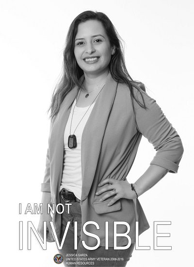 Photograph of Jessica Garza for the I Am Not Invisible Women Veterans Oral History Project