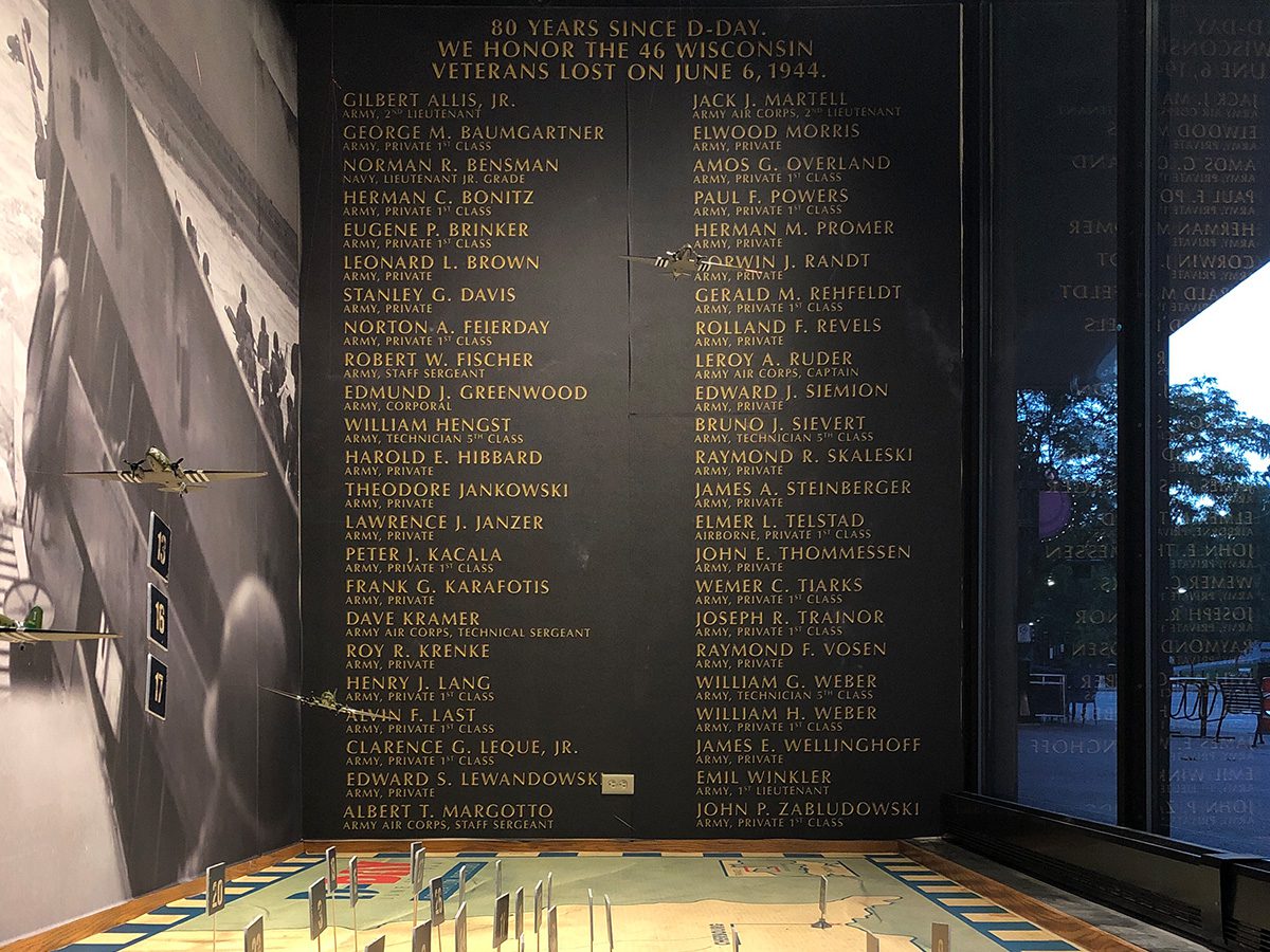 Wisconsin KIA list from D-Day