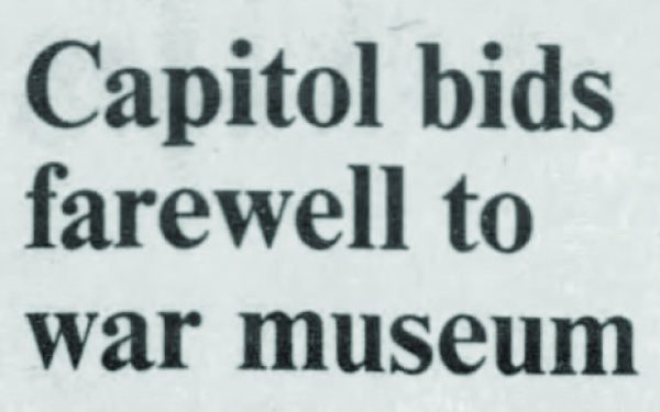 Newspaper Headline Capitol Bids Farewell