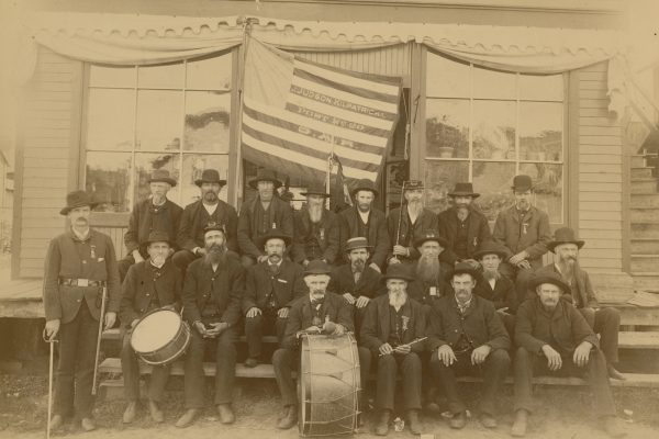 Members of the Judson Kilpatrick Post No. 29 in Oakdale, Wisconsin, ca. 1880