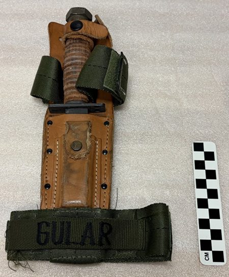 Jumpmaster knife.