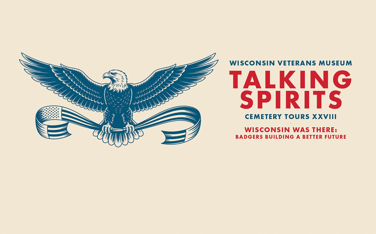 event graphic spread eagle on beige