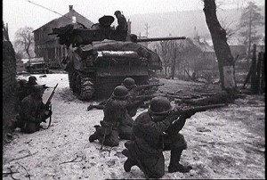 Americans in action during Operation Nordwind.