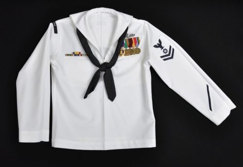 United States Navy service dress white jumper